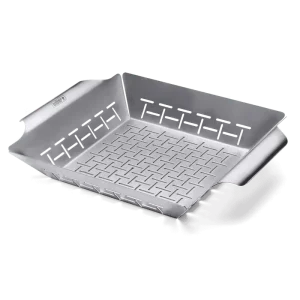 Cesta de acero inoxidable para hortalizas – 35 x 30 x 6 cm