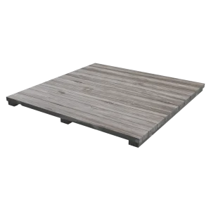 Capa de madera acacia gris para marco modular BGE