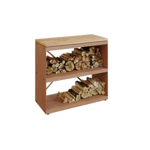Estantería OFYR para Leña en Corten Dressoir 2 estantes