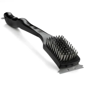 Cepillo Napoleon negro cerdas de acero inoxidable para parrilla 46 cm