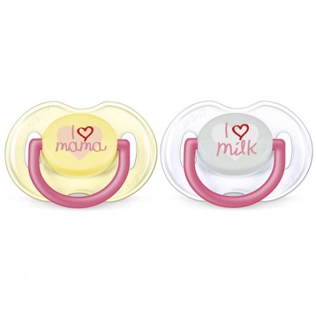 Philips Avent Chupete Decorado Love 0-6m 2uds Rosa