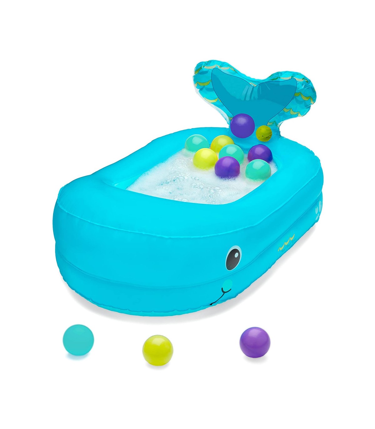 BAÑERA HINCHABLE BALLENA + 10 BOLAS INFANTINO - Imagen 2