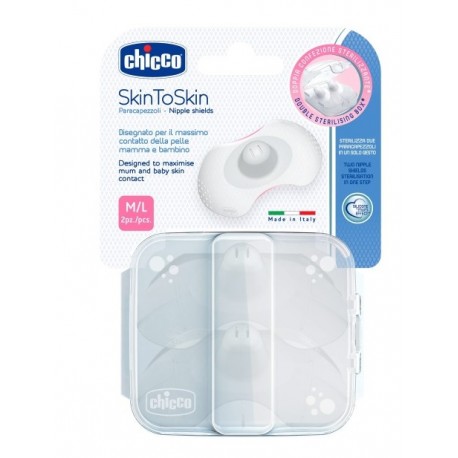 Chicco Skin To Skin Protegepezones M/L 2 Unidades
