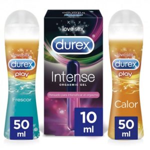 Durex Pack Lubricantes Calor 50ml + Frescor 50ml + Intense Gel 10ml