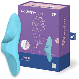 SATISFYER VIBRADOR ESTIMULADOR DE DEDO – AZUL