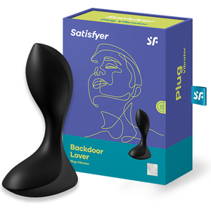 SATISFYER BACKDOOR LOVER VIBRATING PLUG – NEGRO - Imagen 2