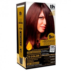 TH Pharma V-Color Tinte Nº 5.57 Sin Amoniaco Castaño Claro Caoba Violeta